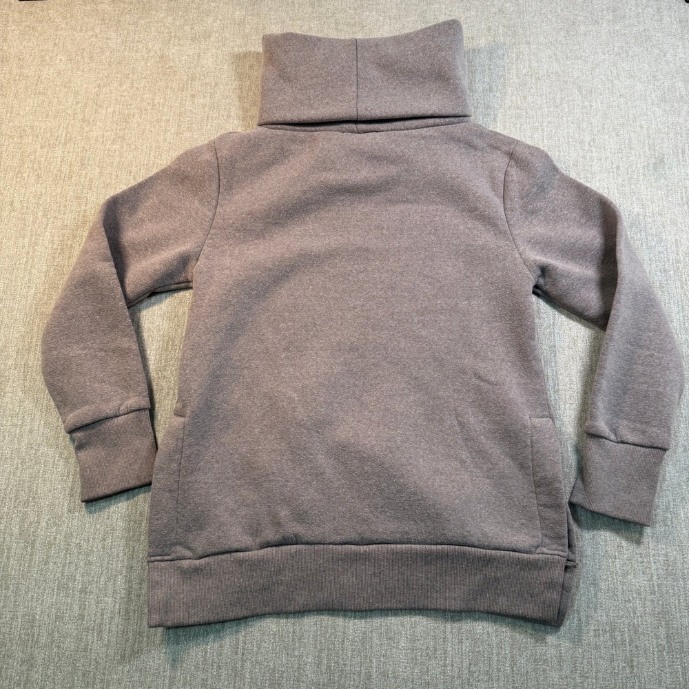 Stillwater Supply Co Nursing Sweatshirt Purple Funnel Neck Thumbhole Small